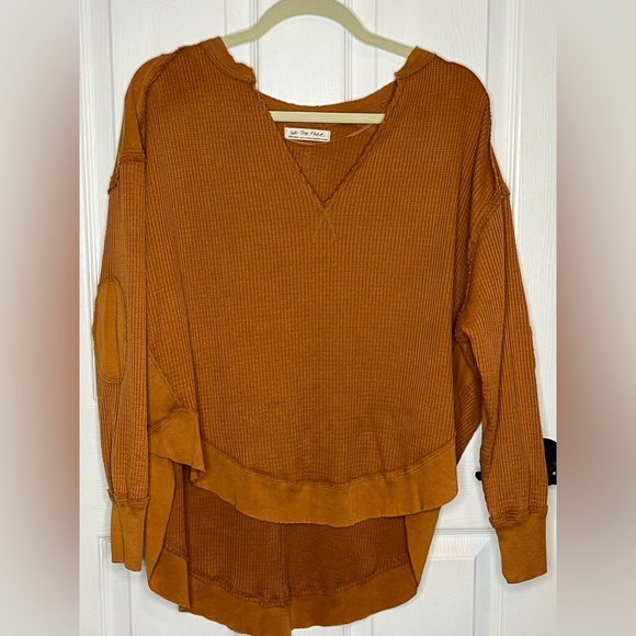 We The Free Sweaters - We The Free People Top Size XS Owen Thermal Long Sleeve Rust Oversized